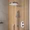 Chrome Thermostatic Shower System with 8